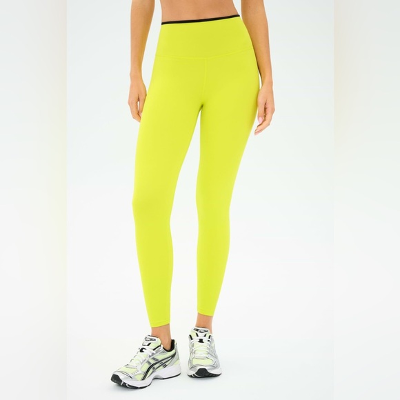 Splits59 Pants - Splits59 Easton Rigor High Waist 7/8 Leggings Chartreuse/Black